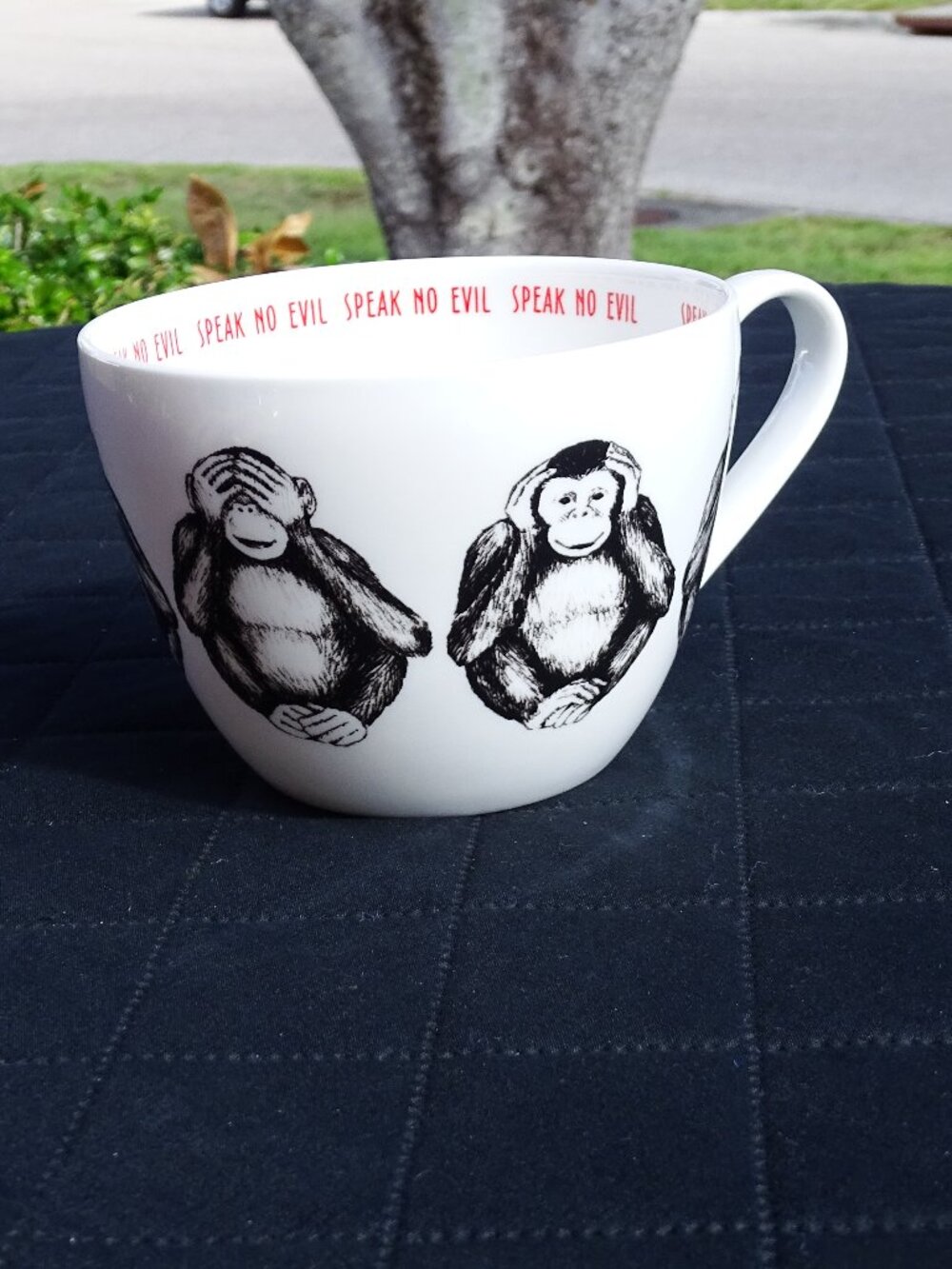 Monkey Coffee Cup-Speak No Evil-You are a Wise Monkey